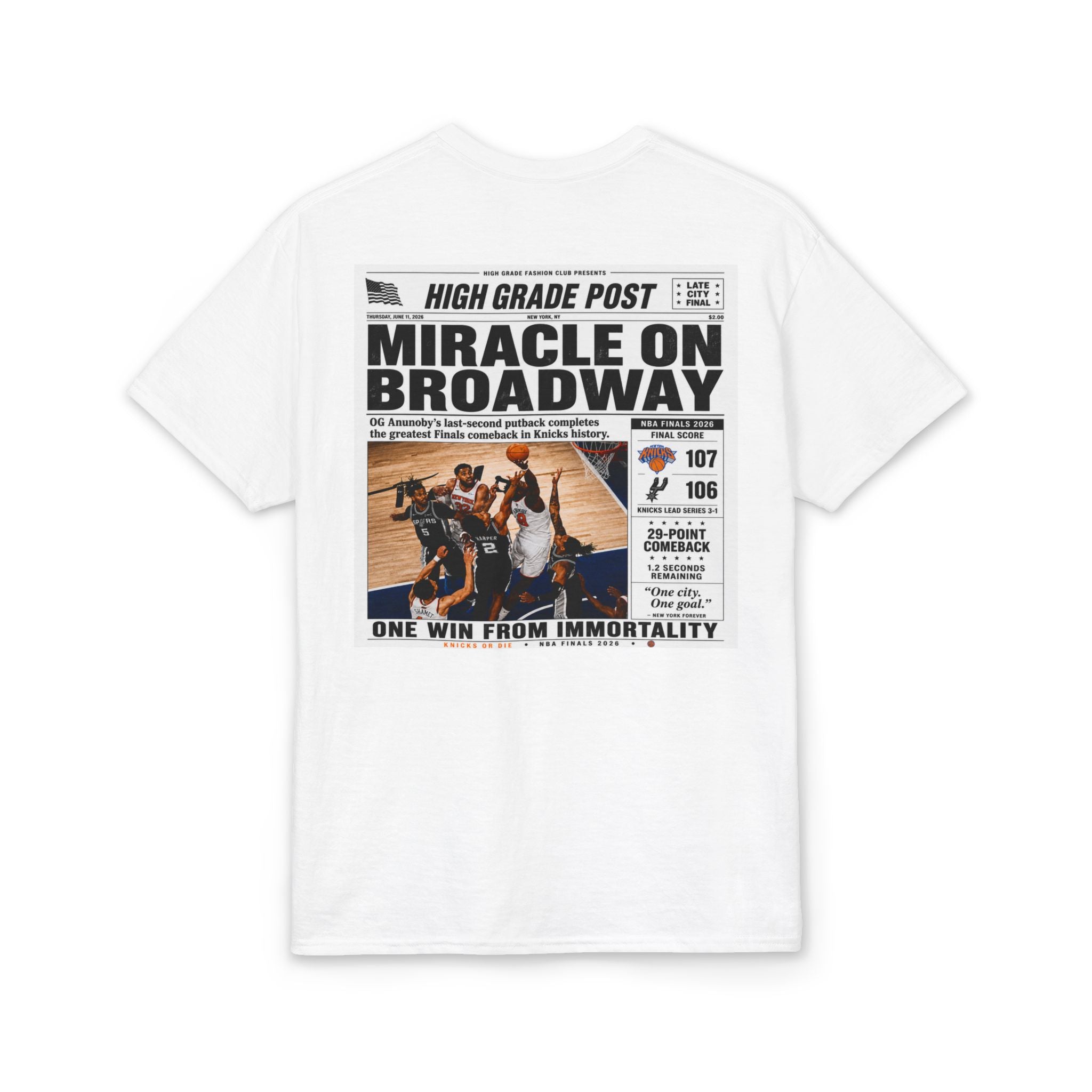 Finals Tee “Miracle On Broadway”